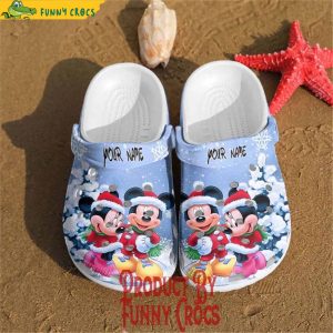 Mickey And Minnie Mouse Christmas Custom Crocs Clog Shoes