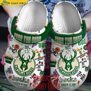 Milwaukee Bucks Fear The Deer Crocs Style 1