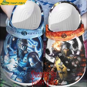 Mortal Kombat Ice Fire Crocs Shoes