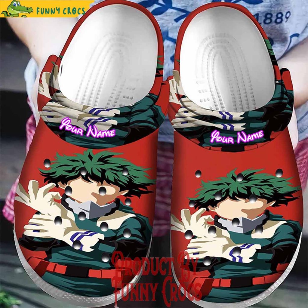 Perosnalized My Hero Academia Midoriya Izuku Anime Crocs