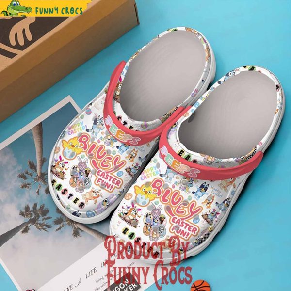 Personalized Bluey Happy Easter Crocs