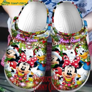 Personalized Disney Mickey Mouse Christmas And Friends Crocs Shoes