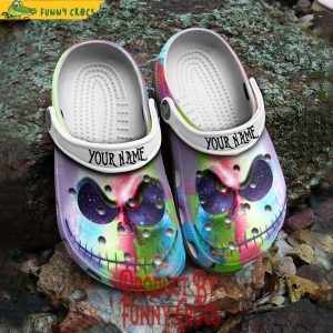 Personalized Jack Skellington Colorful Crocs Shoes