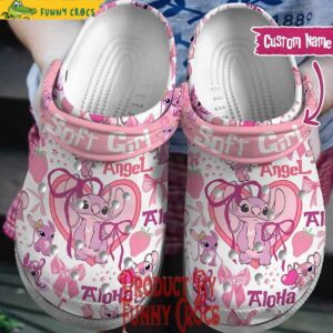 Personalized Lilo And Stitch Angel Crocs For Women