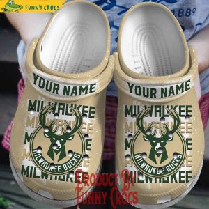 Personalized Milwaukee Bucks Logo Crocs Style 1