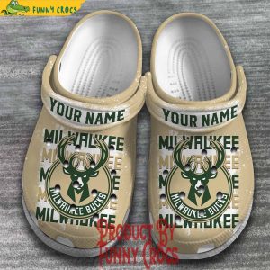 Personalized Milwaukee Bucks Logo Crocs Style 2