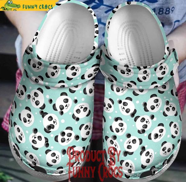 Personalized Panda Cute Pattern Crocs Style