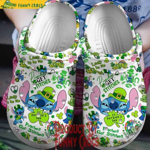Pinches Get Stitches St.Patrick’s Day Crocs Shoes