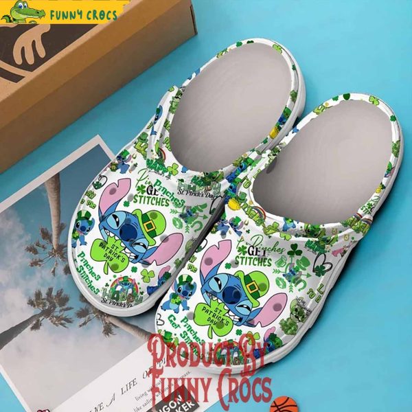 Pinches Get Stitches St.Patrick’s Day Crocs Shoes