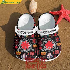 Red Hot Chili Peppers Logo Black Crocs Shoes 3