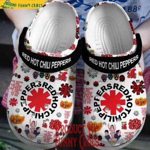 Red Hot Chili Peppers Logo White Crocs Style 1