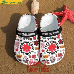Red Hot Chili Peppers Logo White Crocs Style 3