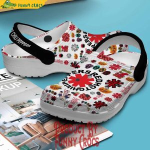 Red Hot Chili Peppers Logo White Crocs Style 4