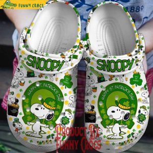 Snoopy Happy St.Patrick’s Day Crocs Slippers