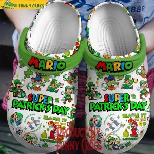 Super Mario St.Patrick's Day Crocs