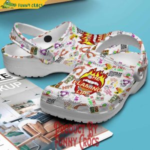 The Flaming Lips Band Pattern Crocs Shoes