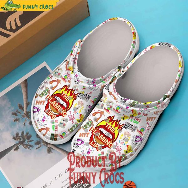 The Flaming Lips Band Pattern Crocs Shoes