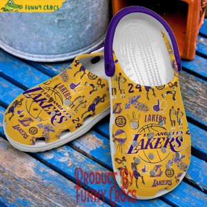 The Lake Show Los Angeles Lakers Crocs Shoes 3