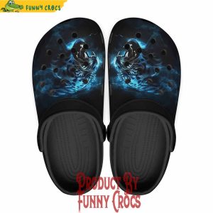 Tiger Blue Flame Crocs Style