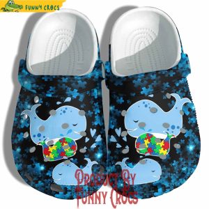 Whales Family Autism Awareness Crocs Shoes