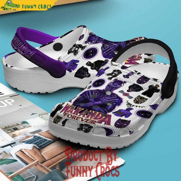 Black Panther 2024 Purple Crocs Shoes