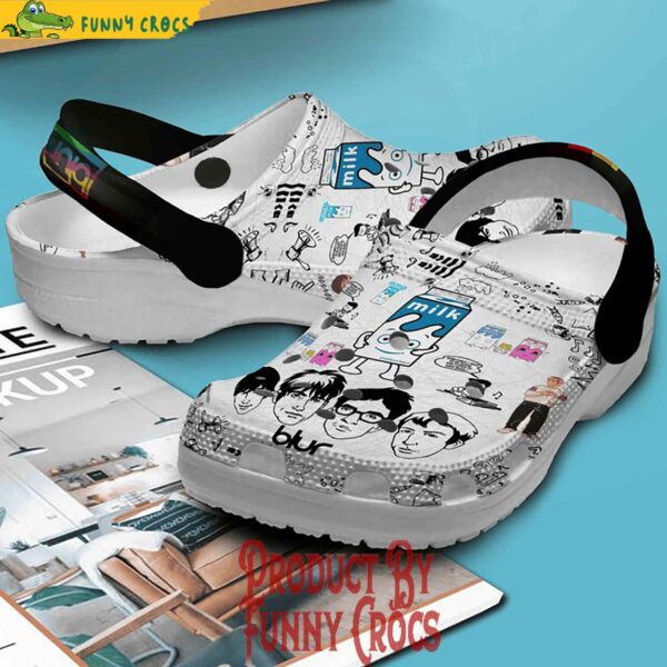 Blur Coffee & Tv Crocs shoes