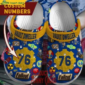 Custom Number Fallout Vault Dweller Crocs Shoes 1