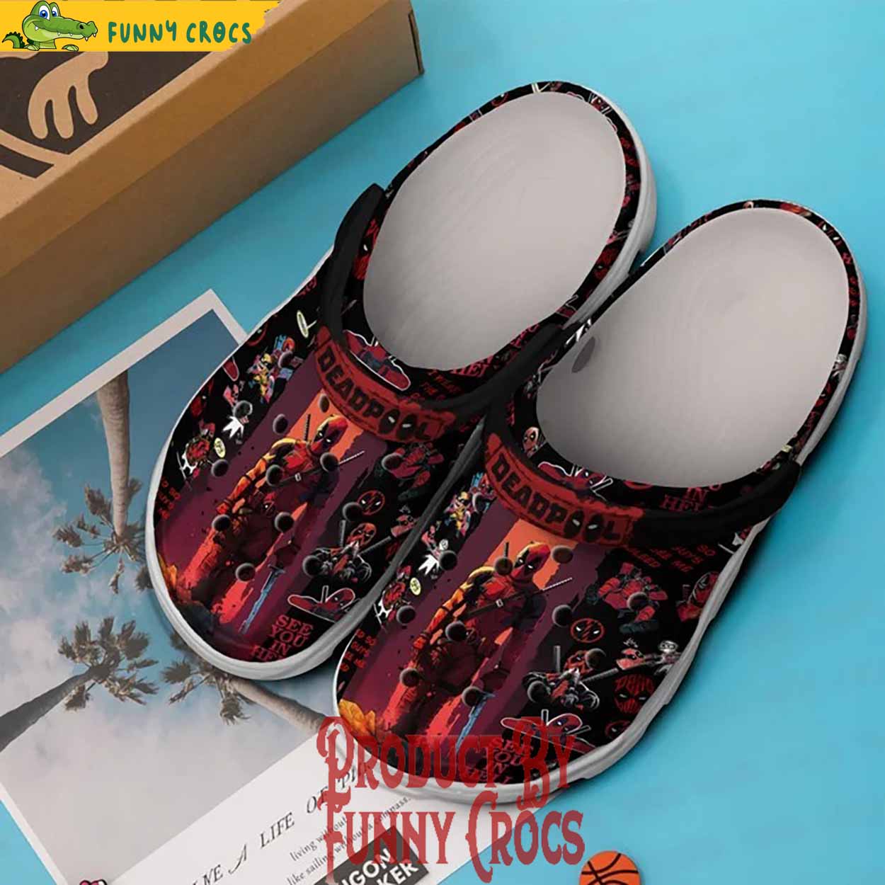 Deadpool See You In Hell Crocs Style