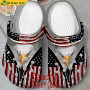 Eagle American Flag Crocs Slippers 1