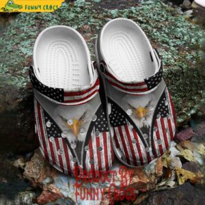 Eagle American Flag Crocs Slippers