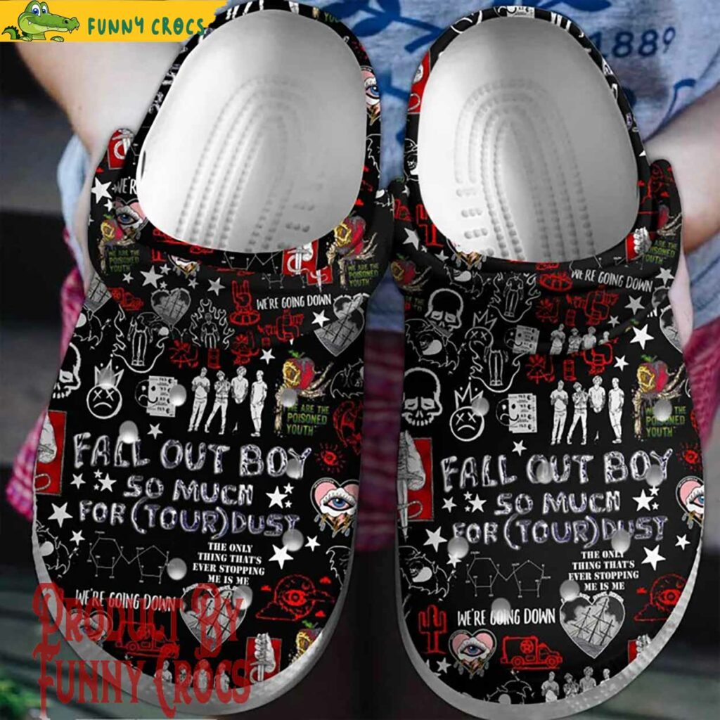 Fall Out Boy So Much For Tour Dust Crocs Shoes
