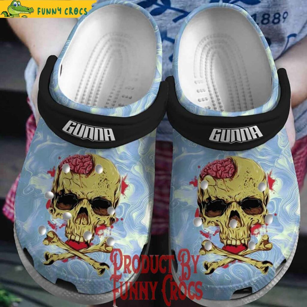 Gunna Skull Crocs Shoes