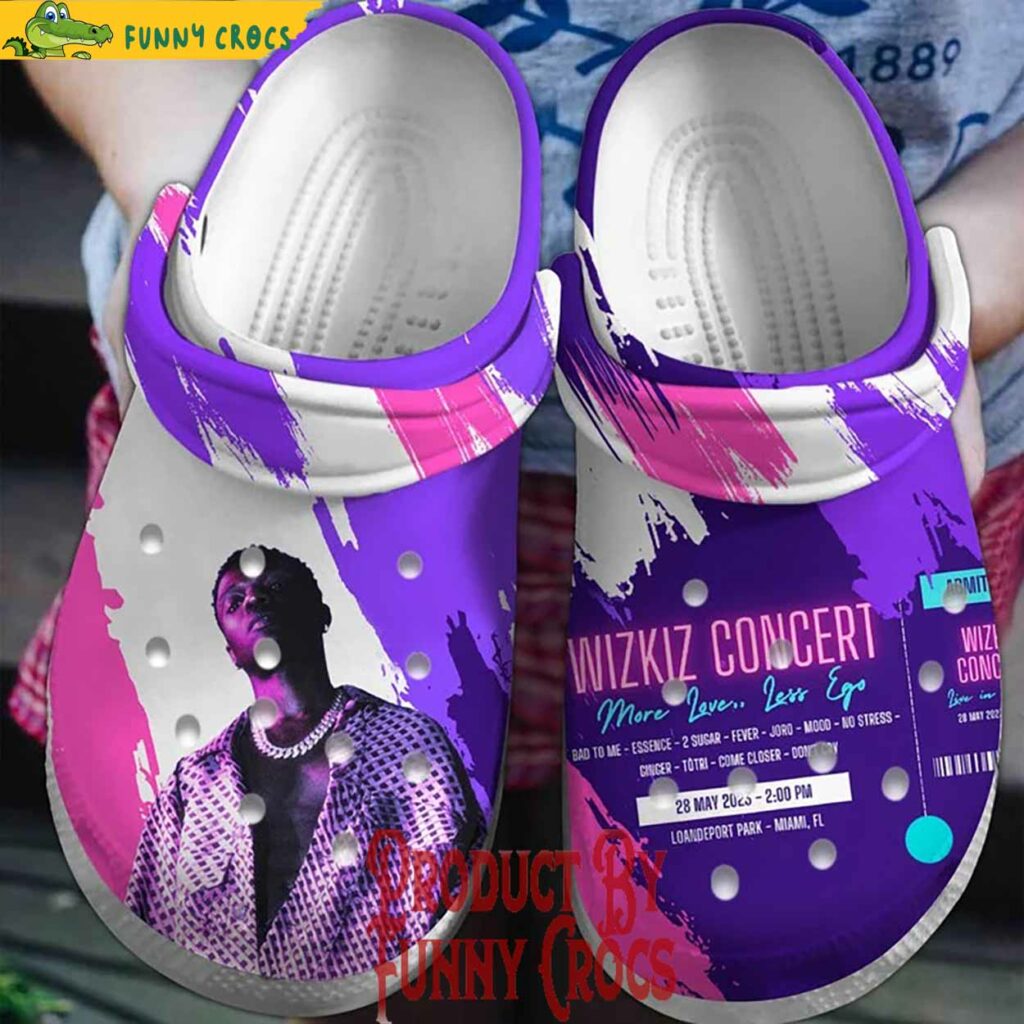 Wizkid Concert 2023 Crocs Shoes