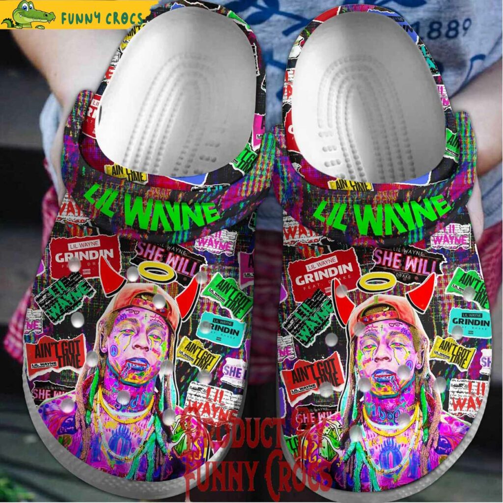 Lil Wayne Colorful Crocs Shoes