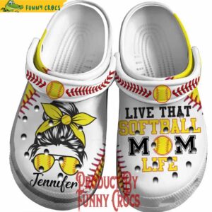 Live That Softball Mom Life Crocs Shoes
