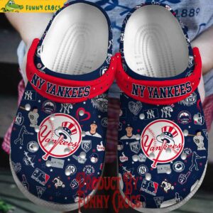 MLB New York Yankees Logo Baseball Crocs Shoes 1