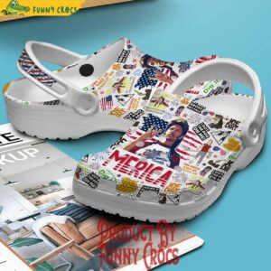 Movie Joe Dirt American Flag Crocs Shoes