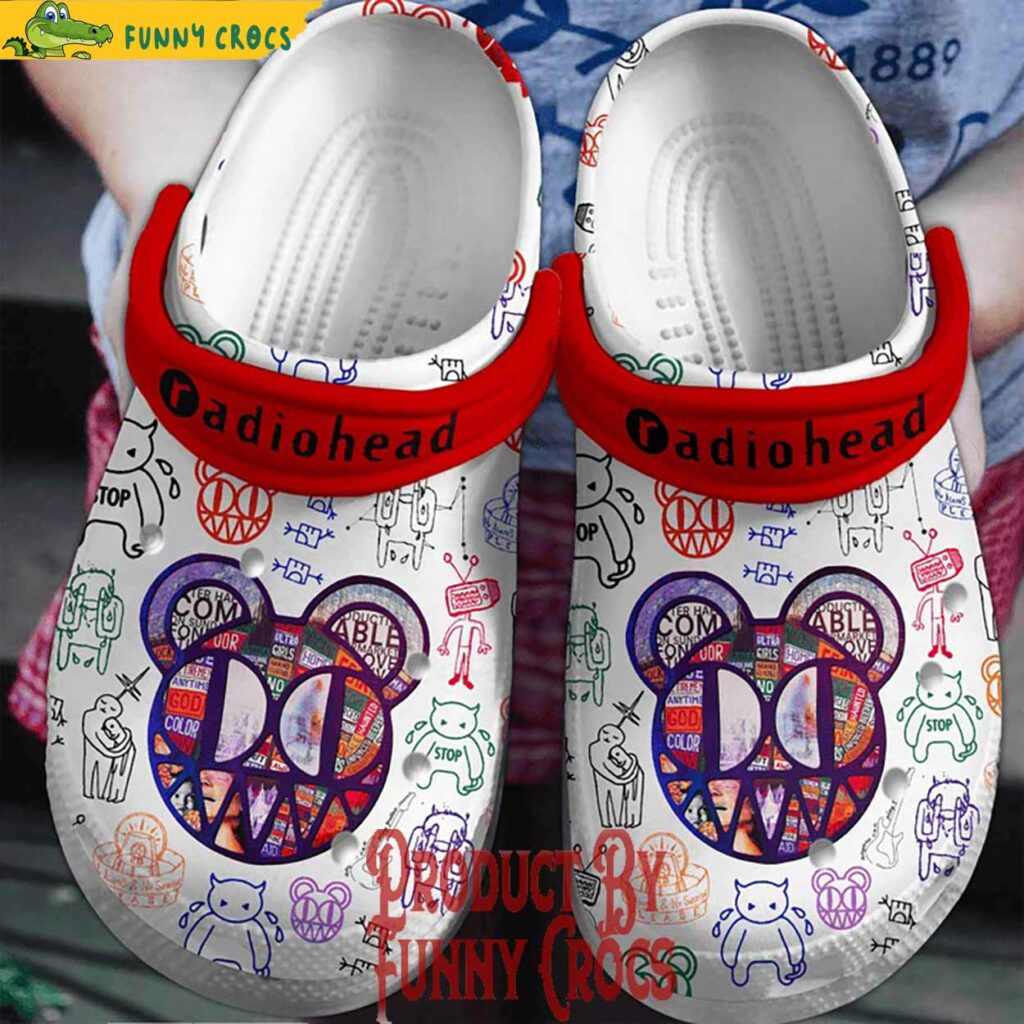 Radiohead Logo Pattern Crocs Shoes