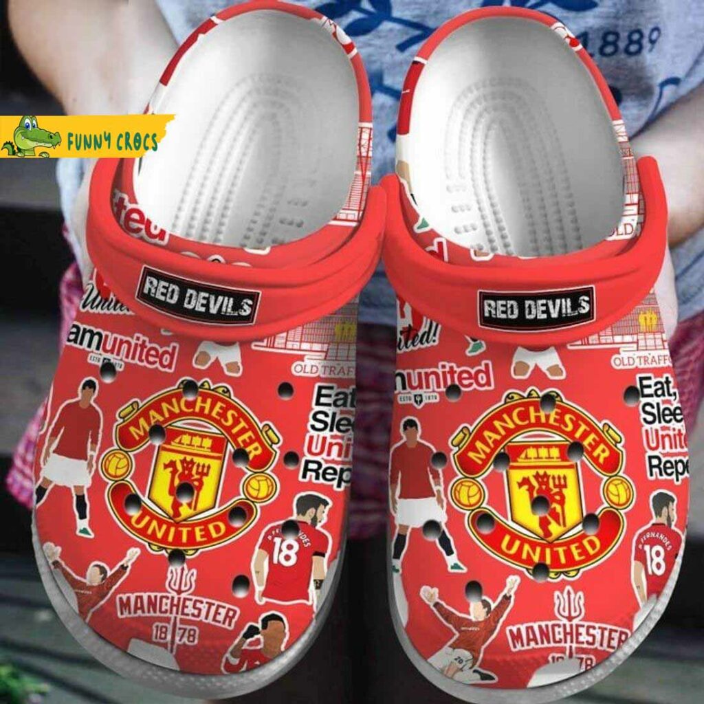 Red Devil Manchester United Crocs Shoes