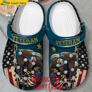 Veteran All Gave Some Eagle American Flag Crocs
