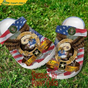 Veteran UsArmy Eagle American Flag Crocs Shoes 2