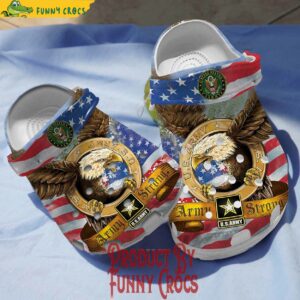 Veteran UsArmy Eagle American Flag Crocs Shoes 3