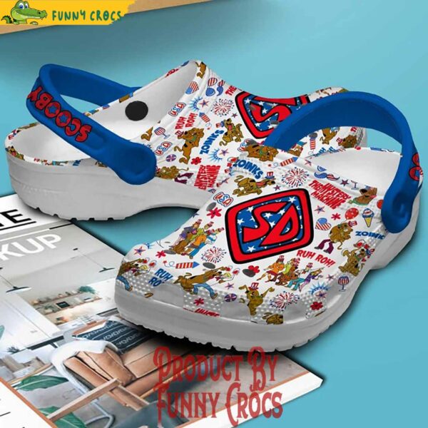 Mystery Machine Fourth Of July Scooby-Doo Crocs Style