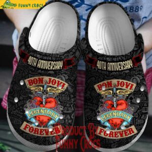 40th Anniversary Bon Jovi Legendary Forever Crocs Style