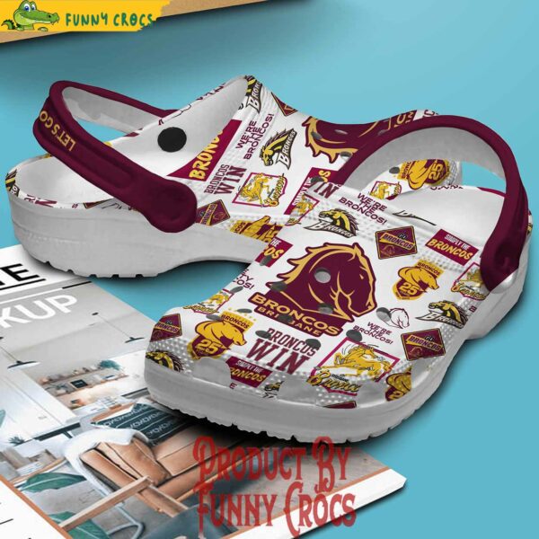 Brisbane Broncos Logo Crocs Shoes