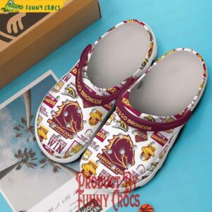 Brisbane Broncos Logo Crocs Shoes 3