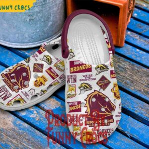 Brisbane Broncos Logo Crocs Shoes 4