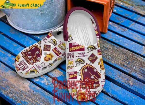 Brisbane Broncos Logo Crocs Shoes