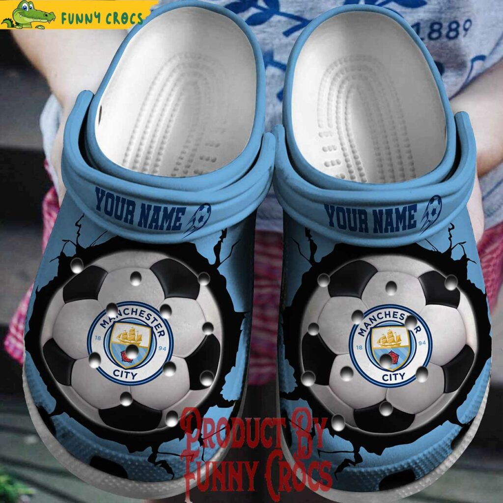 Custom Manchester City EPL Football Crocs Shoes For Fans - Discover ...