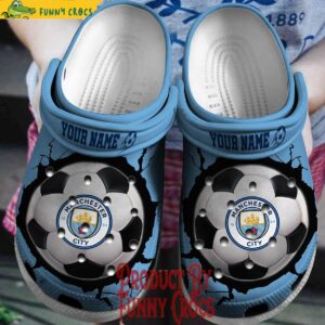 Custom Manchester City EPL Football Crocs Shoes For Fans